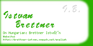istvan brettner business card